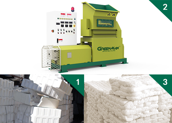 PE Foam Manufacturer in Hungary Used GREENMAX PE Foam Densifier